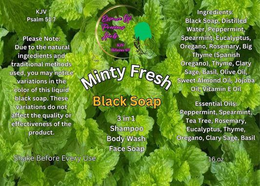Minty Fresh Black Soap