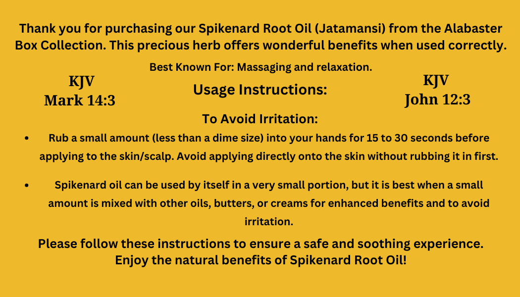 Spikenard Root Oil